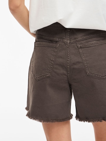 VILA Wide leg Jeans 'VIJaf' in Bruin