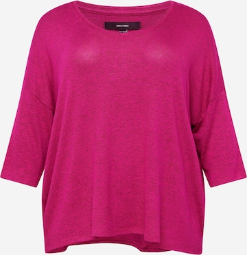 Vero Moda Curve Pullover 'BRIANNA' in Pink: predná strana