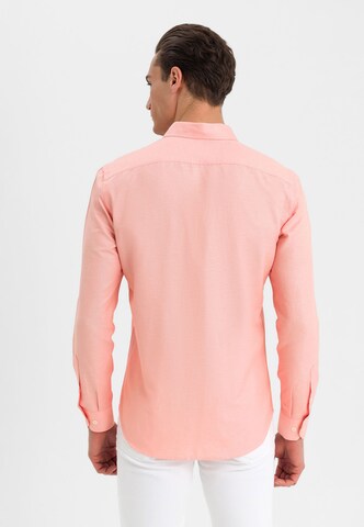 Jimmy Sanders Slim Fit Hemd in Orange