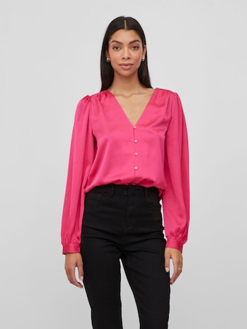 VILA Blouse in Roze: voorkant