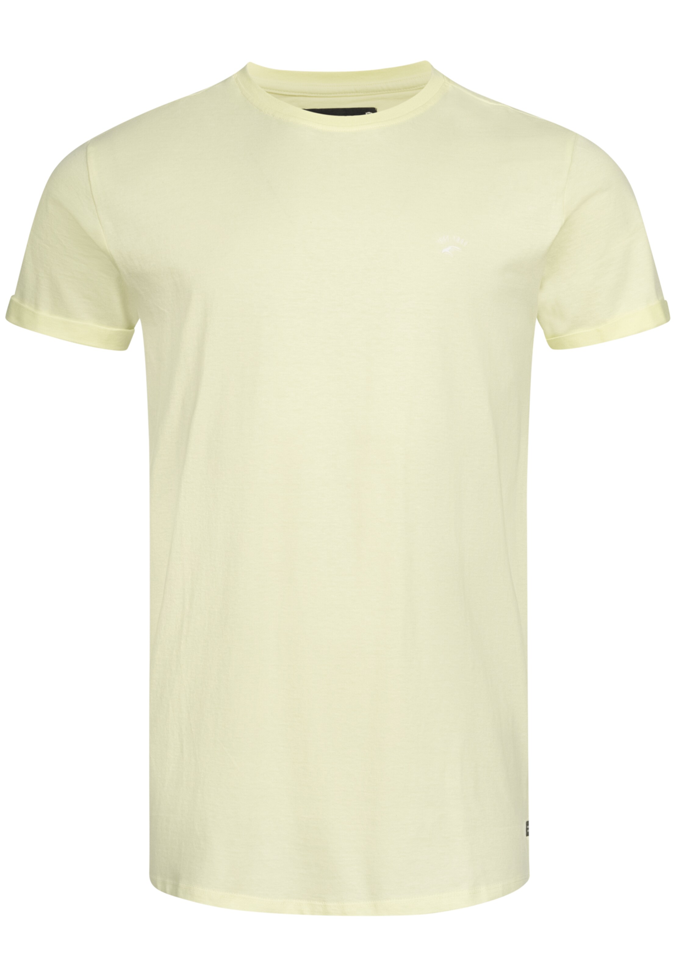 INDICODE JEANS Shirt ' Kloge ' in Geel: voorkant