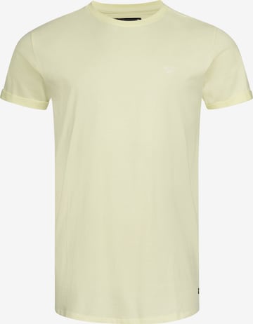 T-Shirt ' Kloge ' INDICODE JEANS en jaune : devant