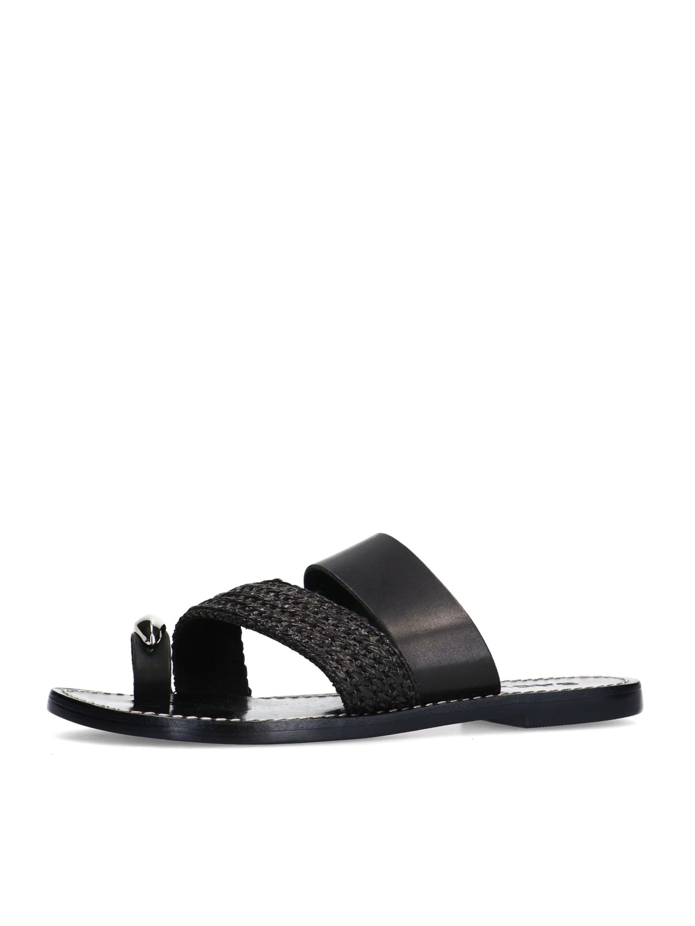 SACHA Teenslipper in Zwart: voorkant