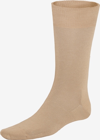 Chaussettes 'Longlife' KUNERT en beige : devant