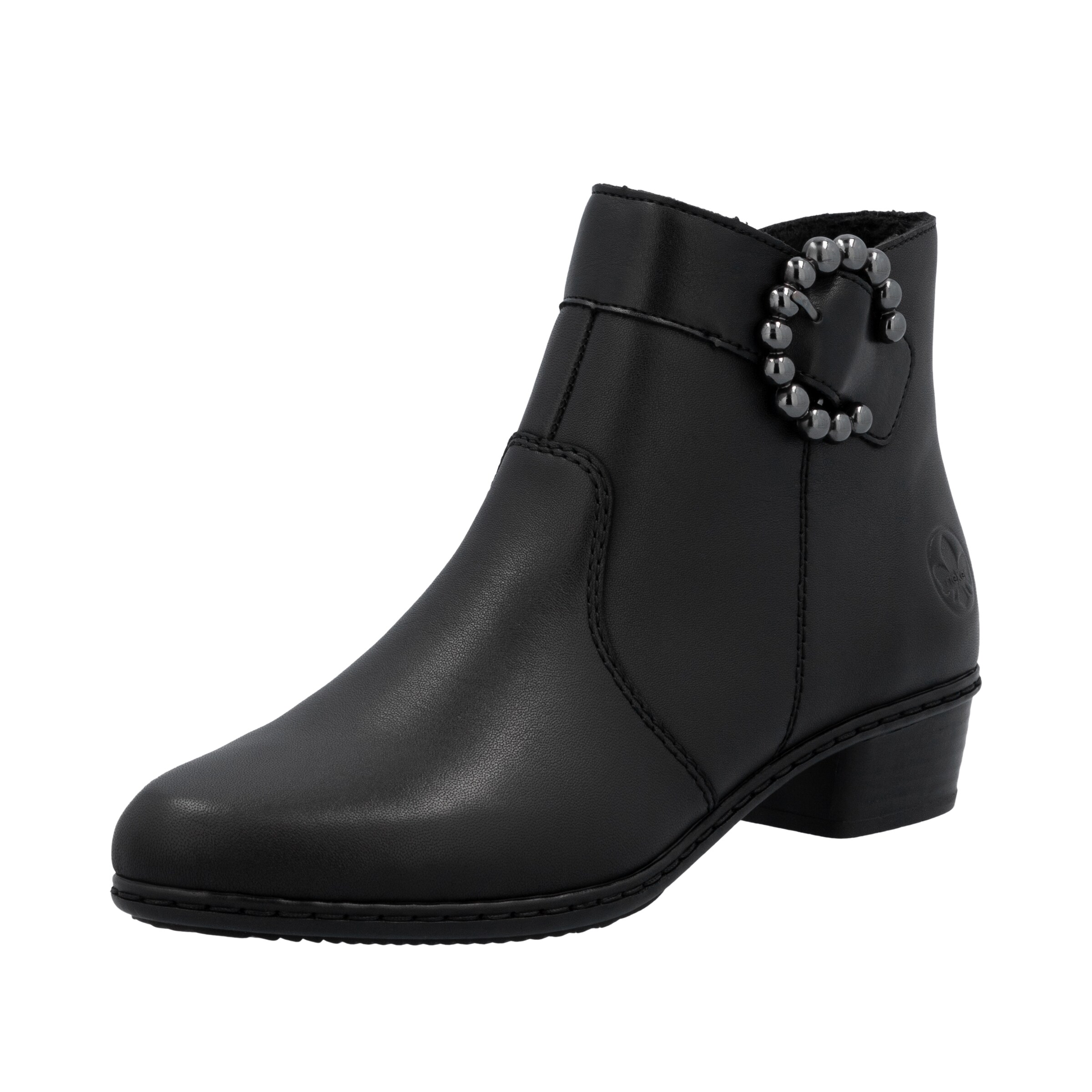 Bottines Rieker en noir : devant