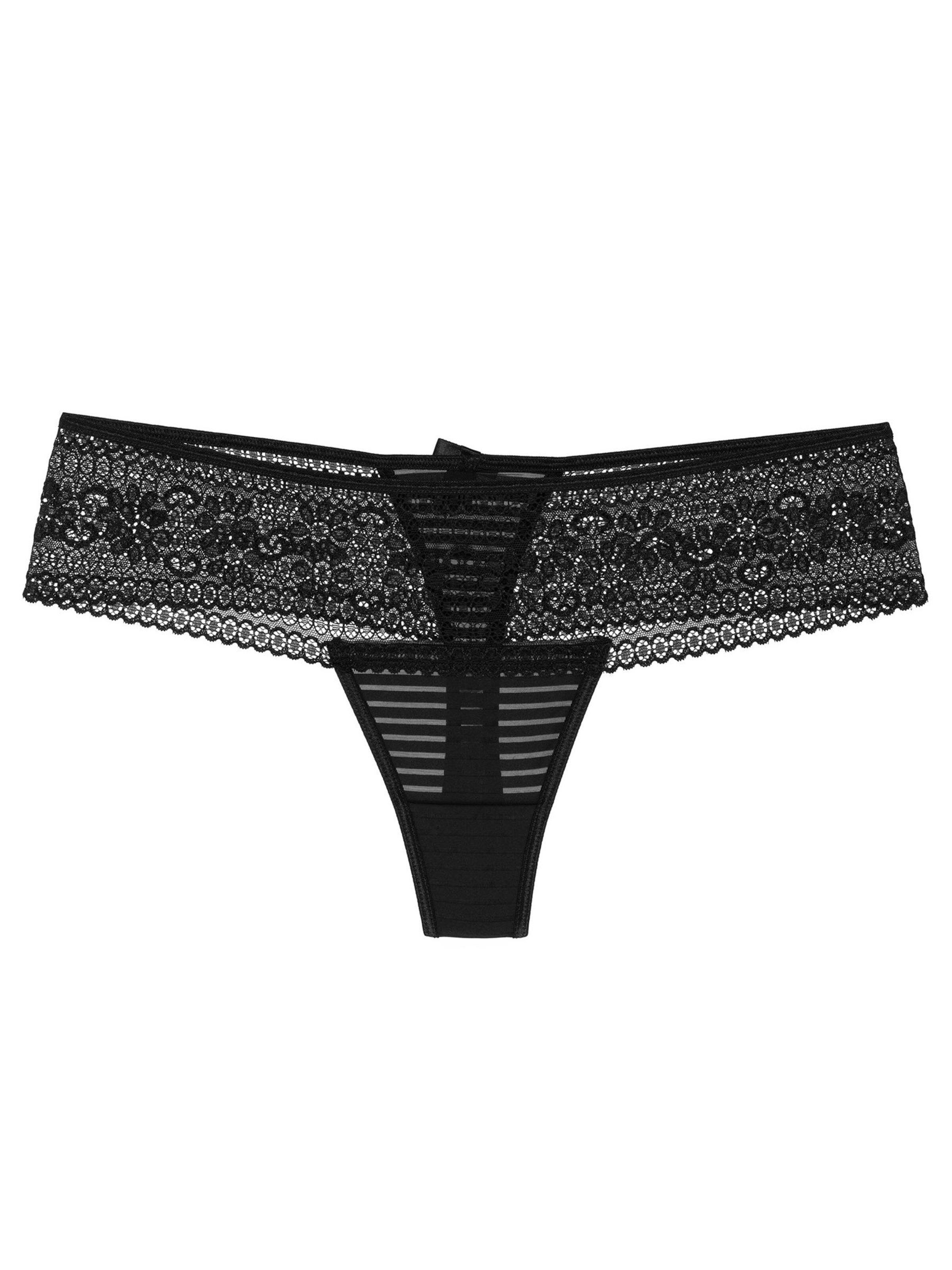 Wolbar String 'Forlana' in Black: front