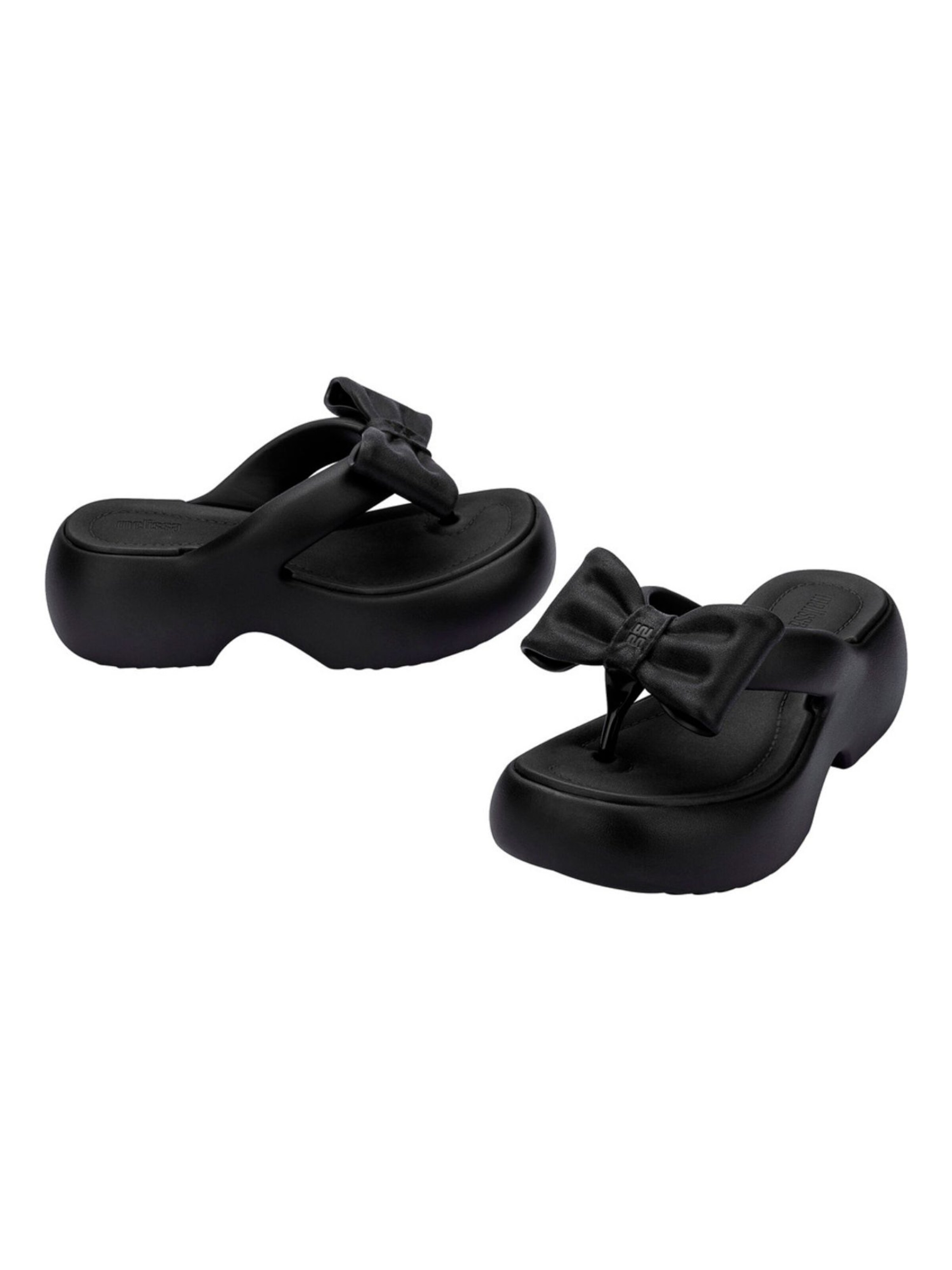 MELISSA Zehentrenner 'Free Fuzzy' in Schwarz