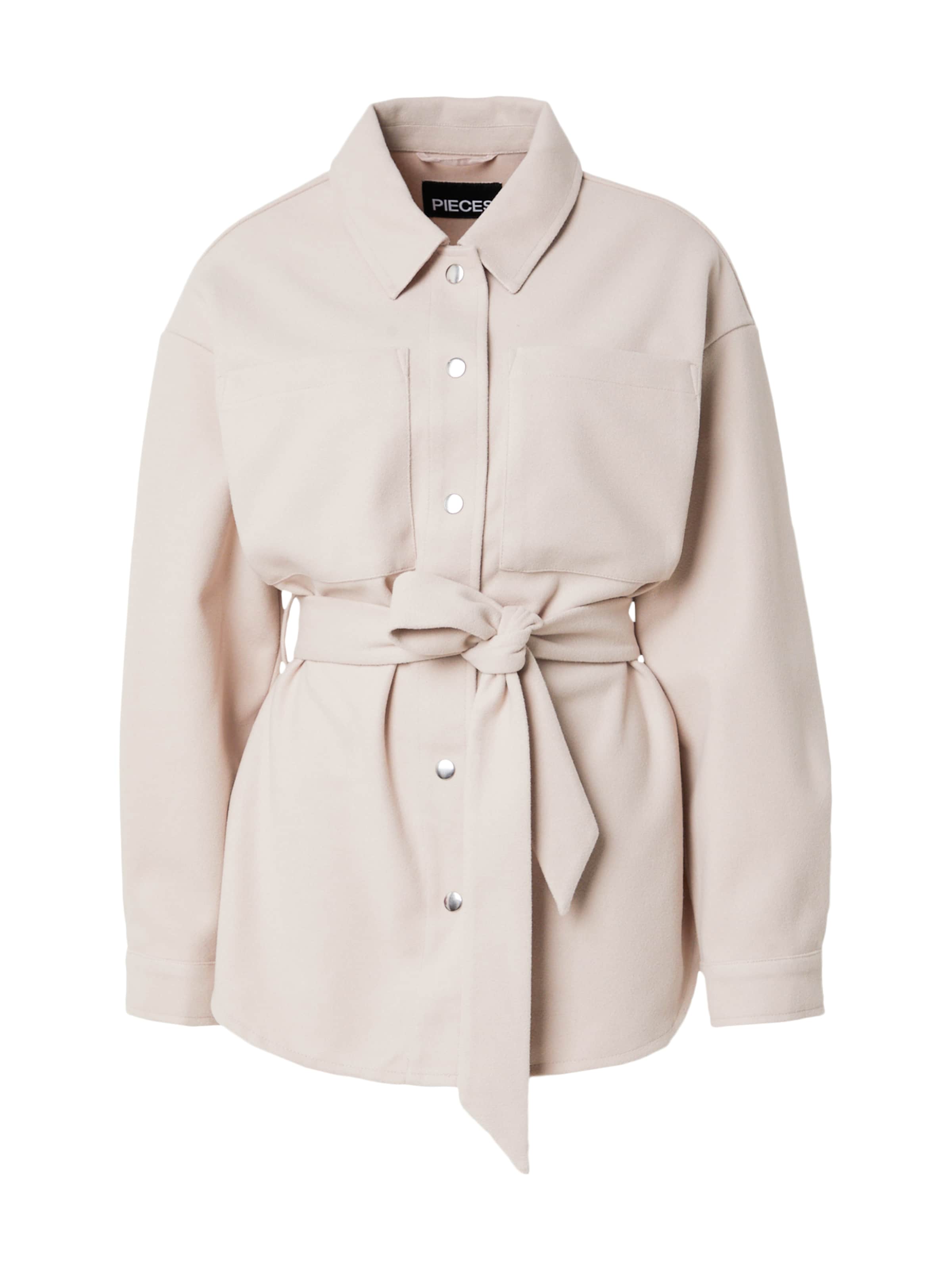 Veste mi-saison &#x27;PCVEGA&#x27; PIECES en beige : devant
