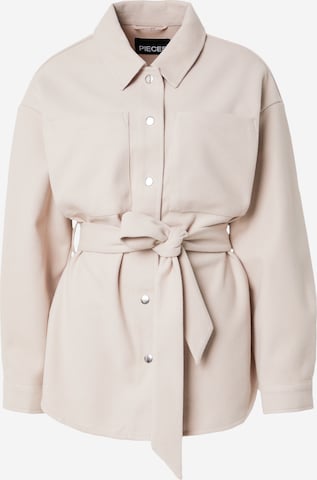 PIECESPrijelazna jakna 'PCVEGA' - bež boja: prednji dio