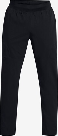 UNDER ARMOUR Tapered Sportbroek 'Unstoppable' in Zwart: voorkant