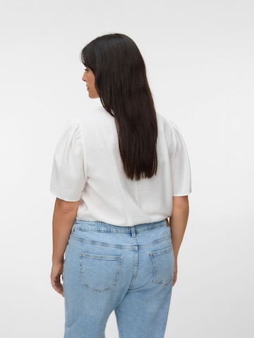 Haut 'FLORES ' Vero Moda Curve en blanc