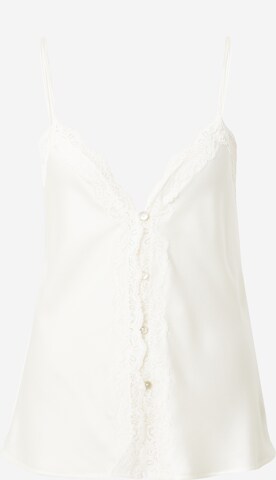 ETAM Pajama Shirt 'PURE SENSUAL' in White: front