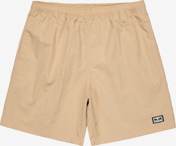 Obey Regular Workout Pants in Beige: front