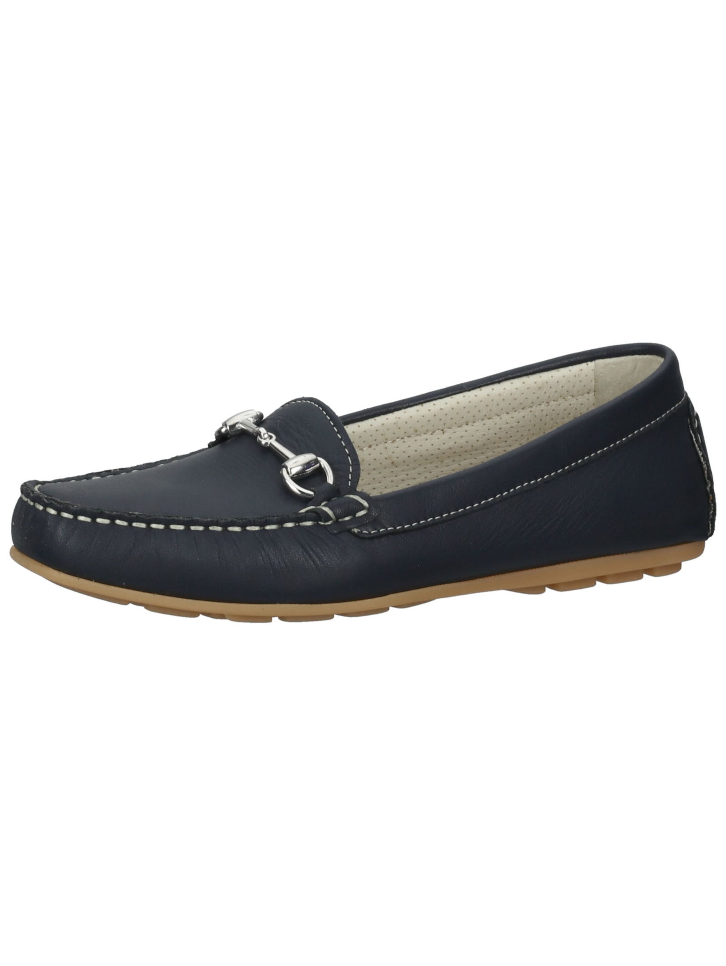Bama Moccasins in Blue: front