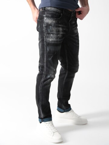 Miracle of Denim Slimfit Jeans 'Marcel' in Schwarz