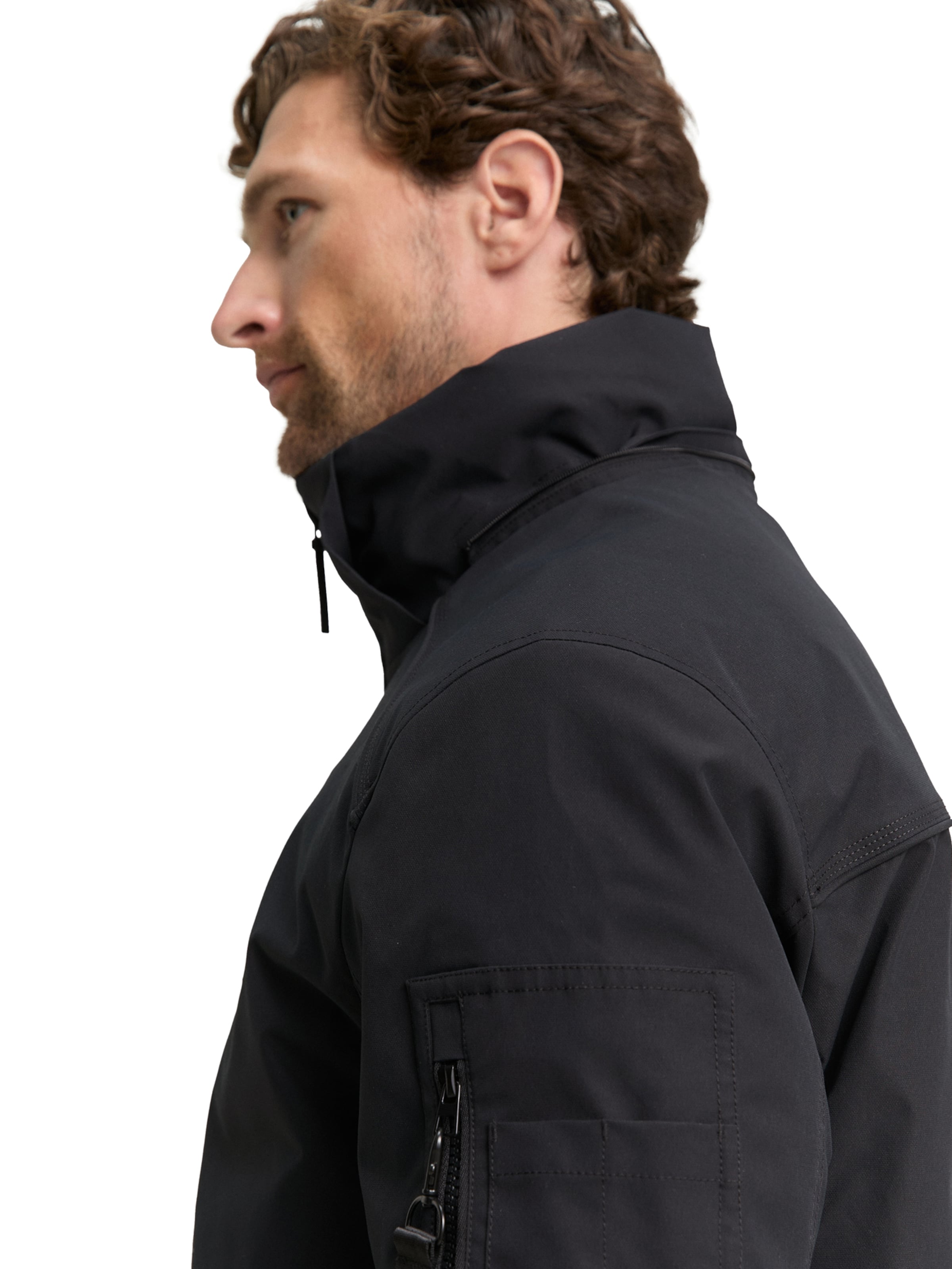 TOM TAILOR Jacke in Schwarz
