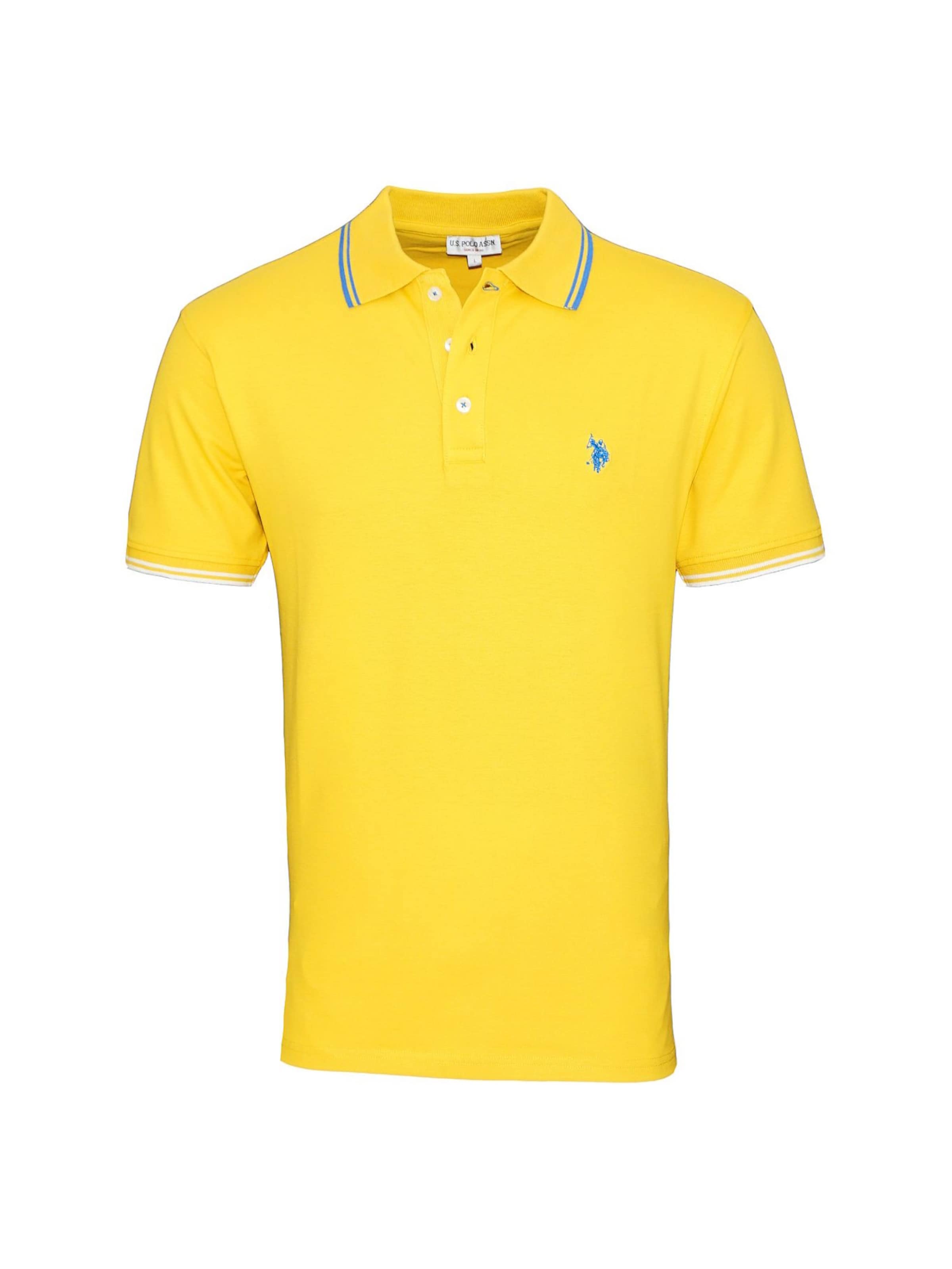 U.S. POLO ASSN. Shirt 'Barney' in Yellow: front