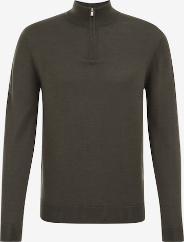 WE Fashion Sweter w kolorze zielony: przód