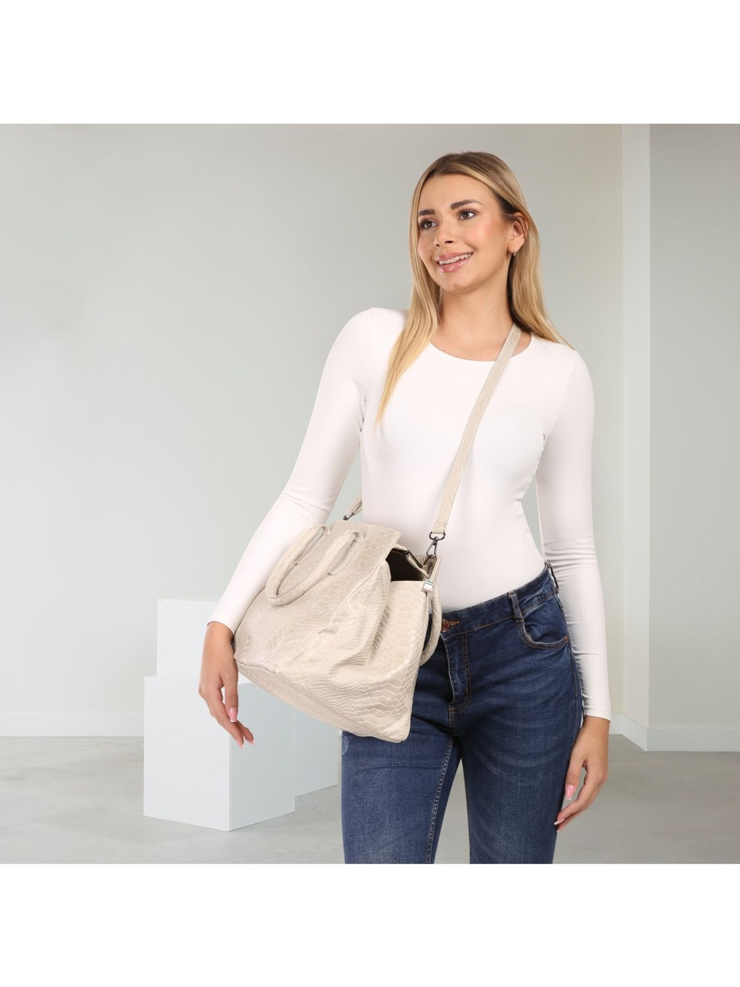 Florence Handtas in Beige