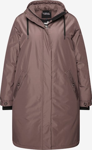 Ulla Popken Übergangsjacke in Braun: Vorderseite