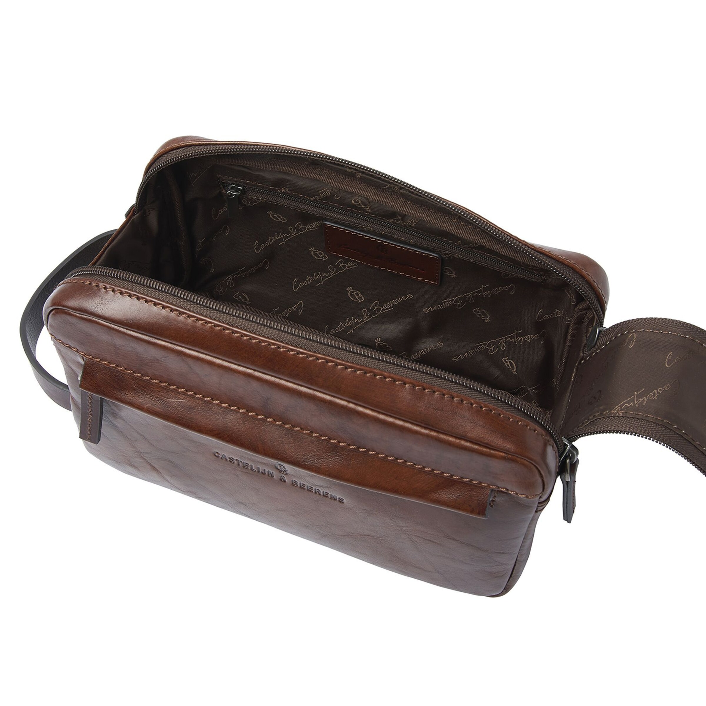 Castelijn & Beerens Toiletry Bag in Brown