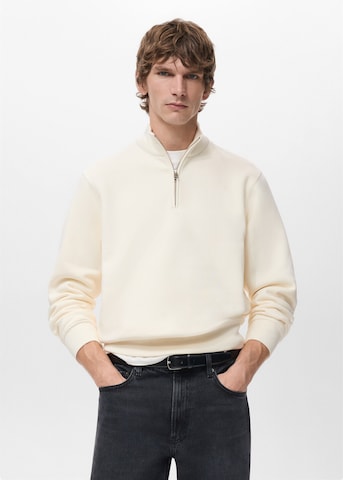 MANGO MAN Sweatshirt 'Winny' in Beige: front