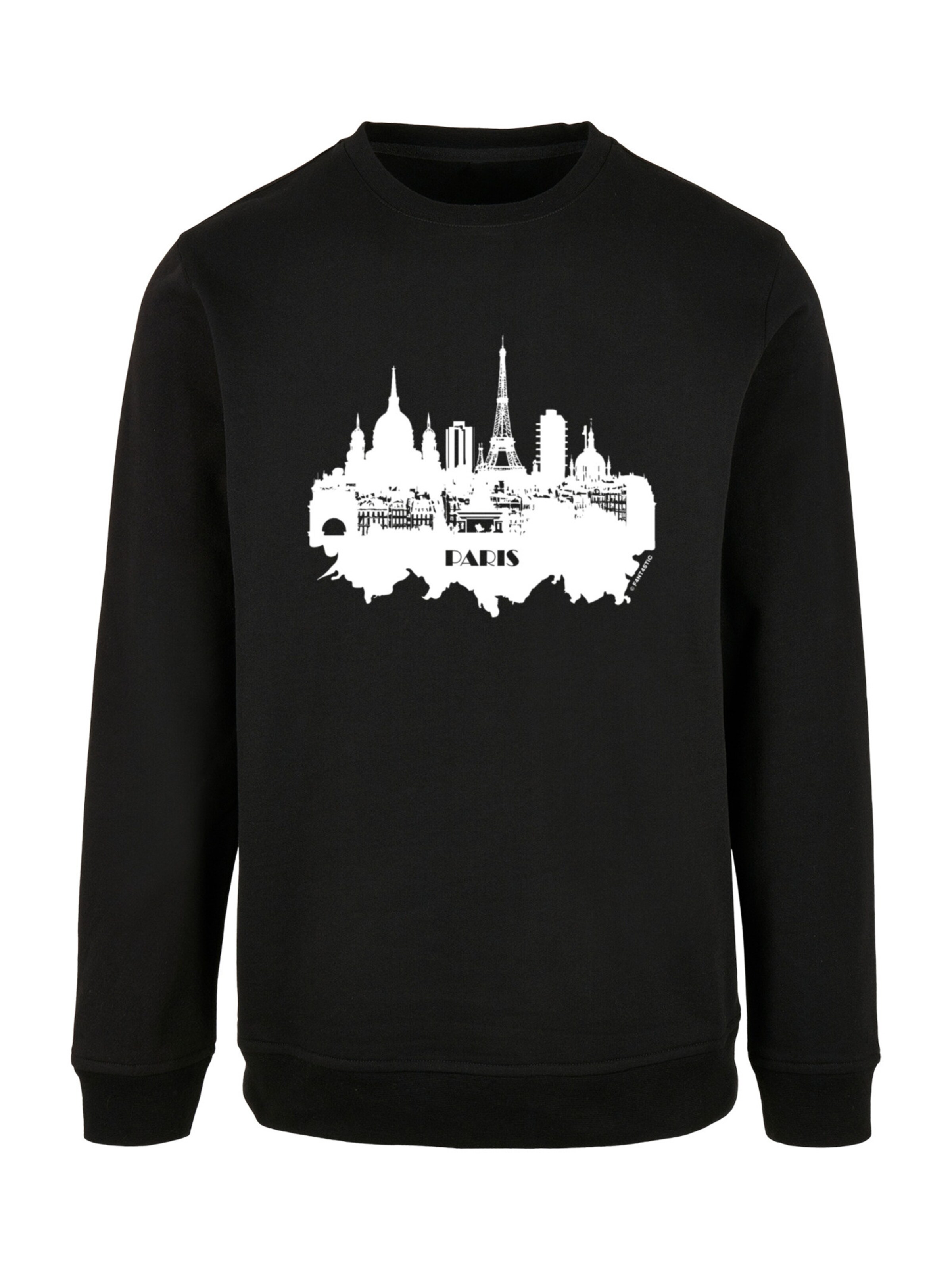 F4NT4STIC Sweatshirt 'Paris' in Schwarz: Vorderseite