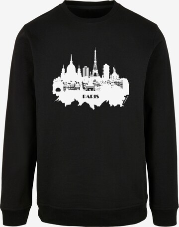 F4NT4STIC Sweatshirt 'Paris' in Zwart: voorkant