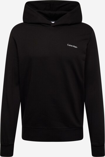 Calvin Klein Sweat-shirt 'Angled' en noir / blanc, Vue avec produit