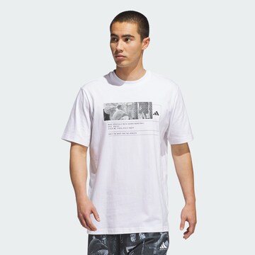 ADIDAS PERFORMANCE Funktionsshirt in Weiß: Vorderseite