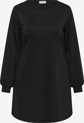 Robe 'Jenna' KAFFE CURVE en noir : devant