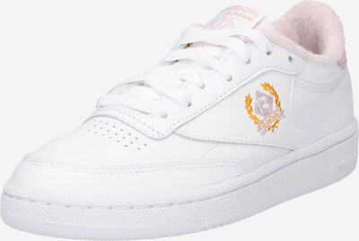 Reebok Låg sneaker 'Club C 85' i mörkgul / ljusrosa / vit, Produktvy