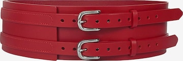 Haute Cuir Riem 'Patrician Wide Belt' in Rood: voorkant