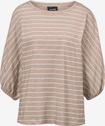 Goldner Shirt in Beige: Vorderseite