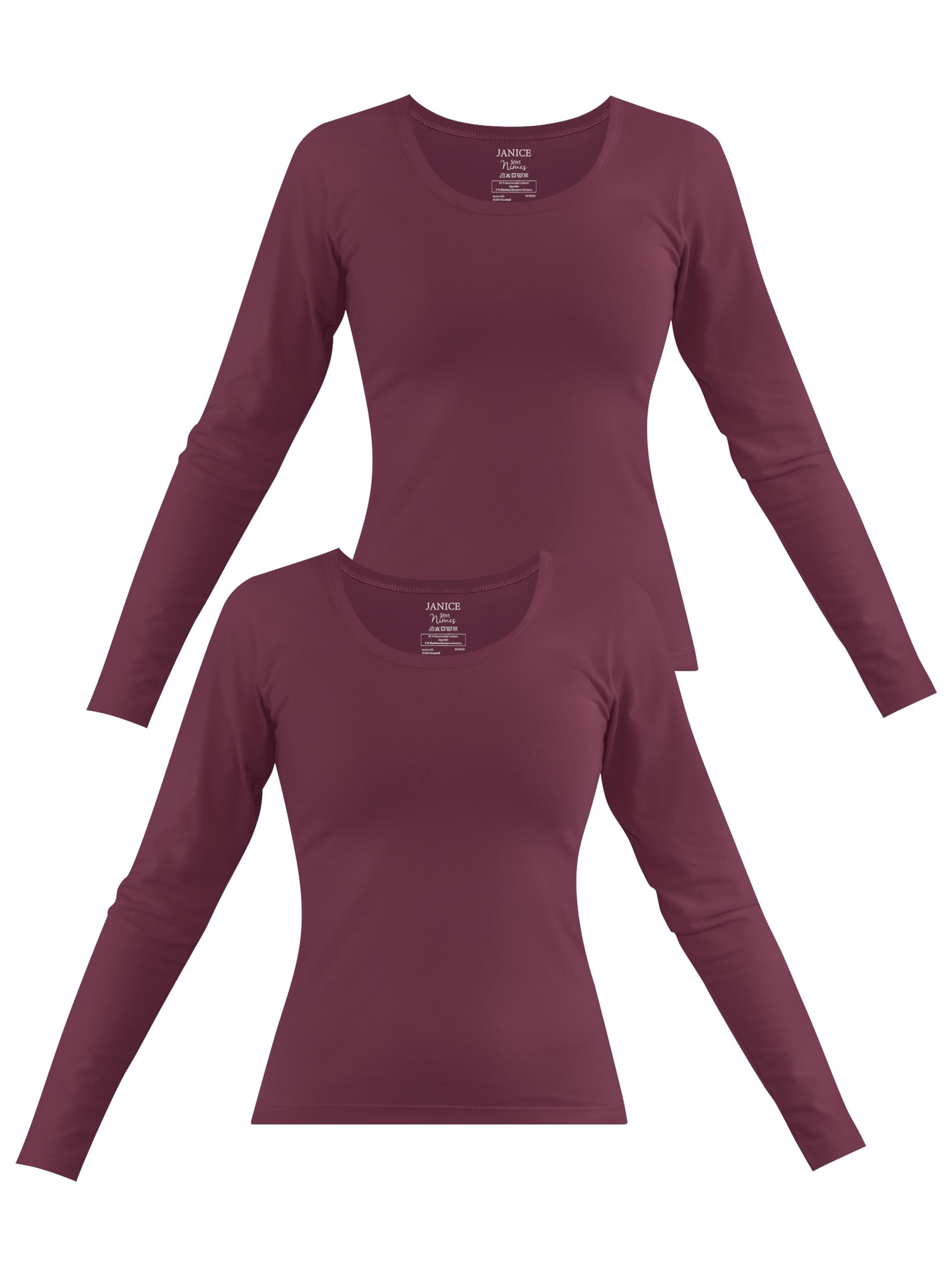 Janice - Camiseta 'Nimes' en rojo: frente