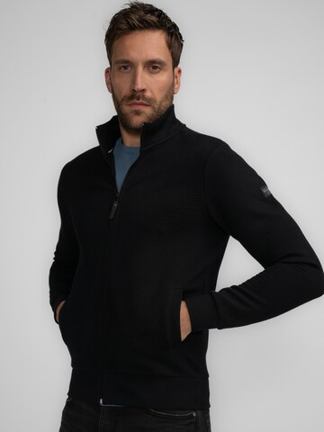 Petrol Industries Sweat jacket 'Tanana' in Black: front