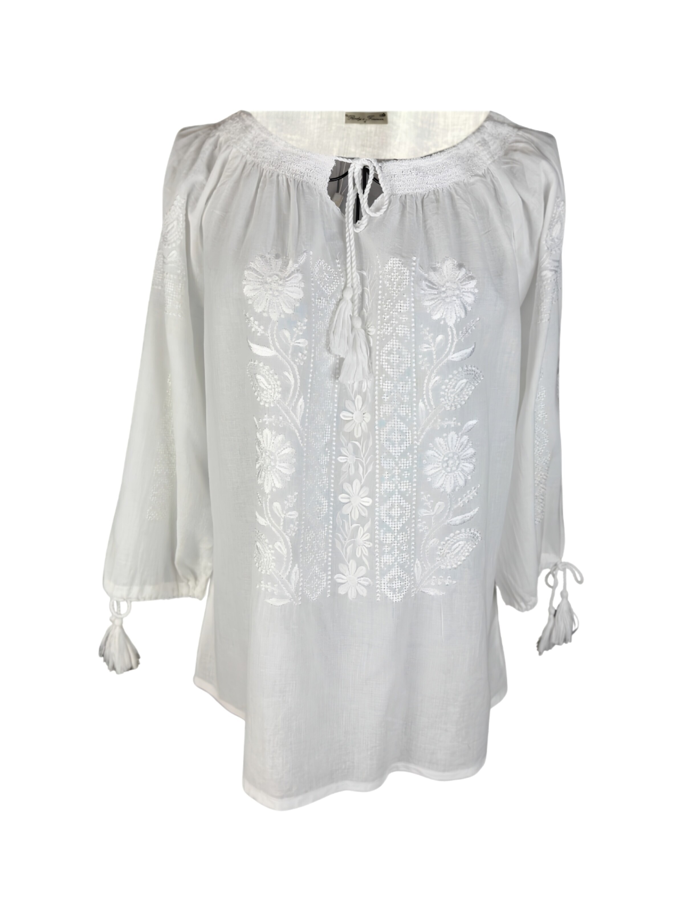 Rody’s forever Trachtenbluse 'Damenbluse 2IU26, weiß , marimea 2XL'‌‌‌‌‌‌‌‌ in Weiß