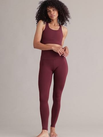 Skinny Leggings 'Always Dressed' Hey Honey en rouge : devant