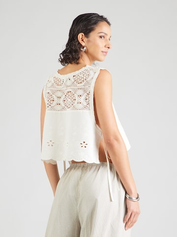 Lollys Laundry - Top 'Portobello' en blanco