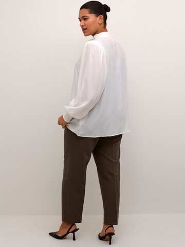KAFFE CURVE Bluse 'Dorina' in Weiß