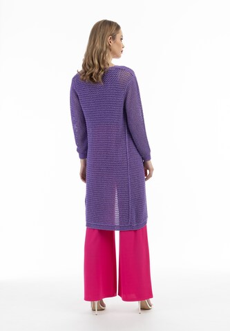 faina Knit cardigan in Purple