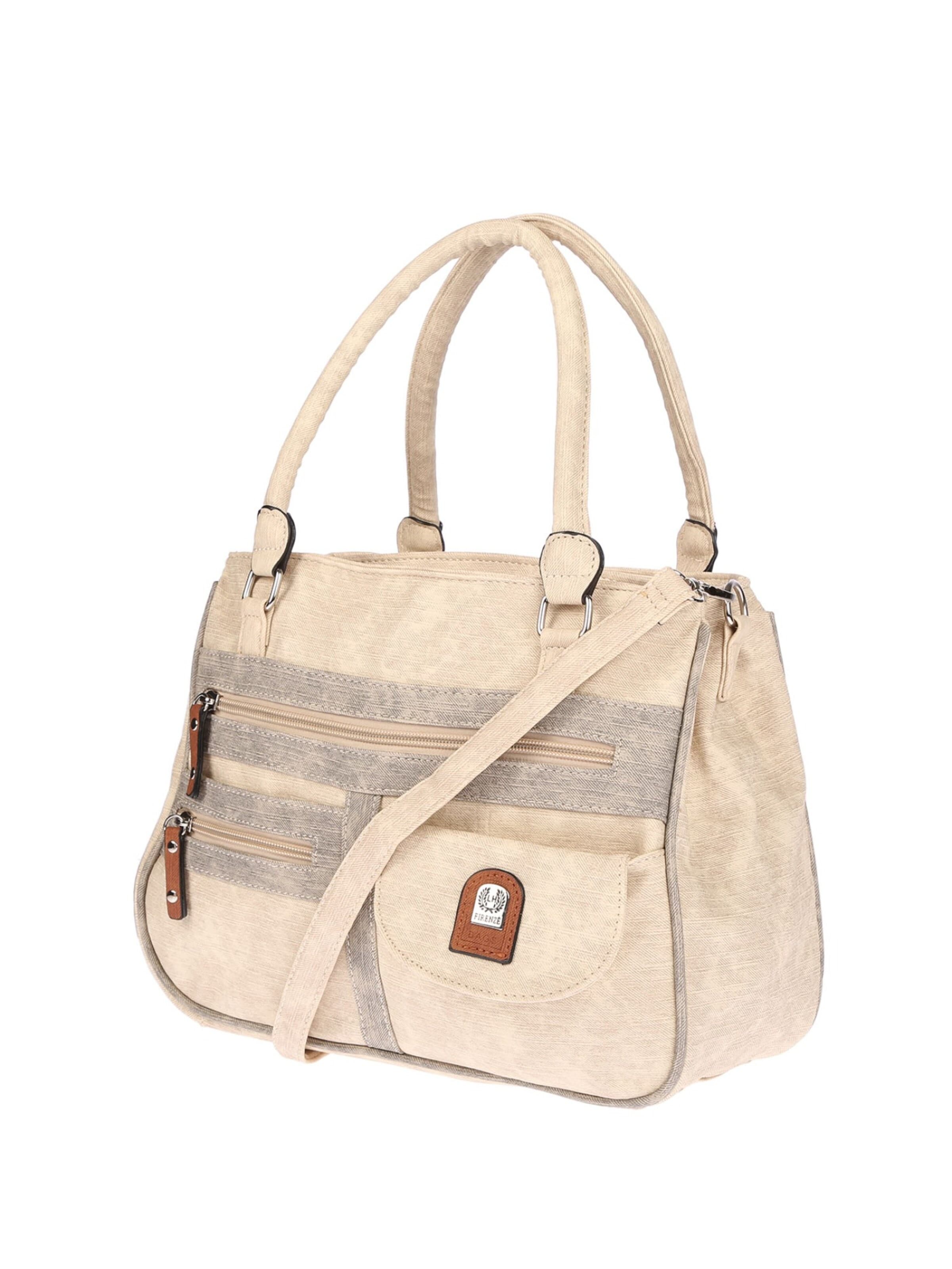 Christian Wippermann Handtasche 'Große Damen Tasche Umhängetasche Schultertasche'‌‌‌‌‌‌‌‌ in Beige: Vorderseite