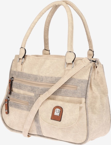 Christian Wippermann Handtasche 'Große Damen Tasche Umhängetasche Schultertasche' in Beige: Vorderseite