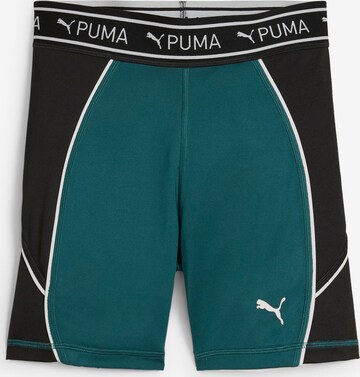 PUMA Спортен панталон 'TRAIN STRONG 5' в зелено: отпред