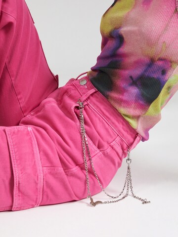 Wide leg Pantaloni cu buzunare 'GAY 32' de la Tally Weijl pe roz
