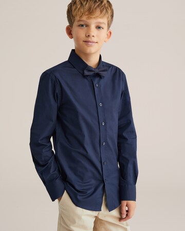Coupe regular Chemise WE Fashion en bleu : devant