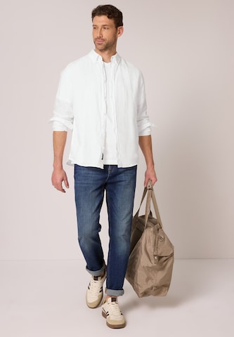 Street One MEN Comfort fit Button Up Shirt in White