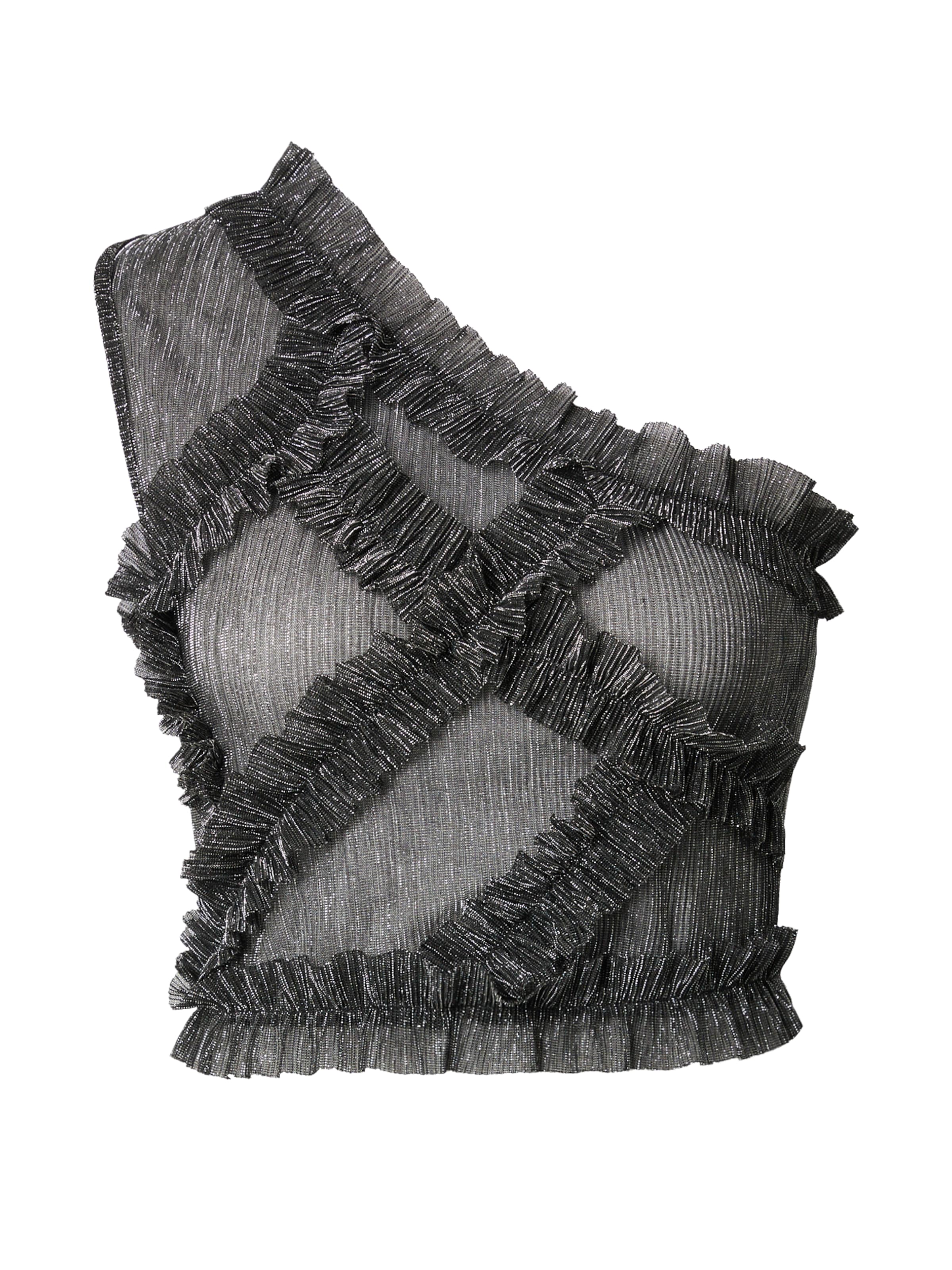 Guido Maria Kretschmer Women Top 'Mara' in Silver: front