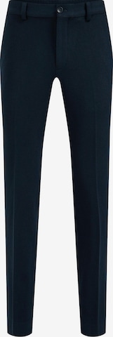 WE Fashion - Slimfit Pantalón de pinzas en azul: frente