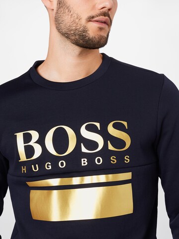 Coupe regular Sweat-shirt 'Salbo 1' BOSS Green en bleu